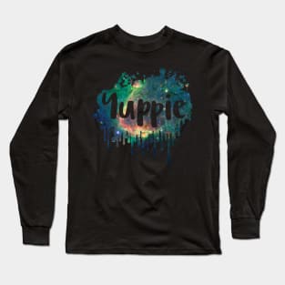 Yuppie Funny 80's Design Long Sleeve T-Shirt